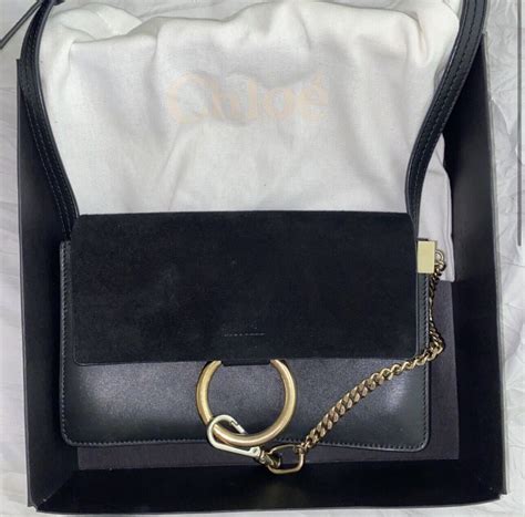 chloe faye bag small black|chloe faye bag black.